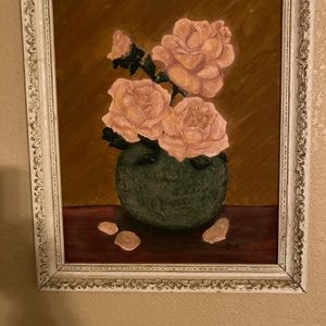 Hand drawn flower paintings